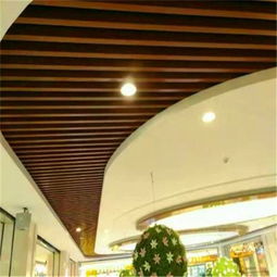 定制商场室内大堂弧形铝方通 型材焊接造形与室内设计应用